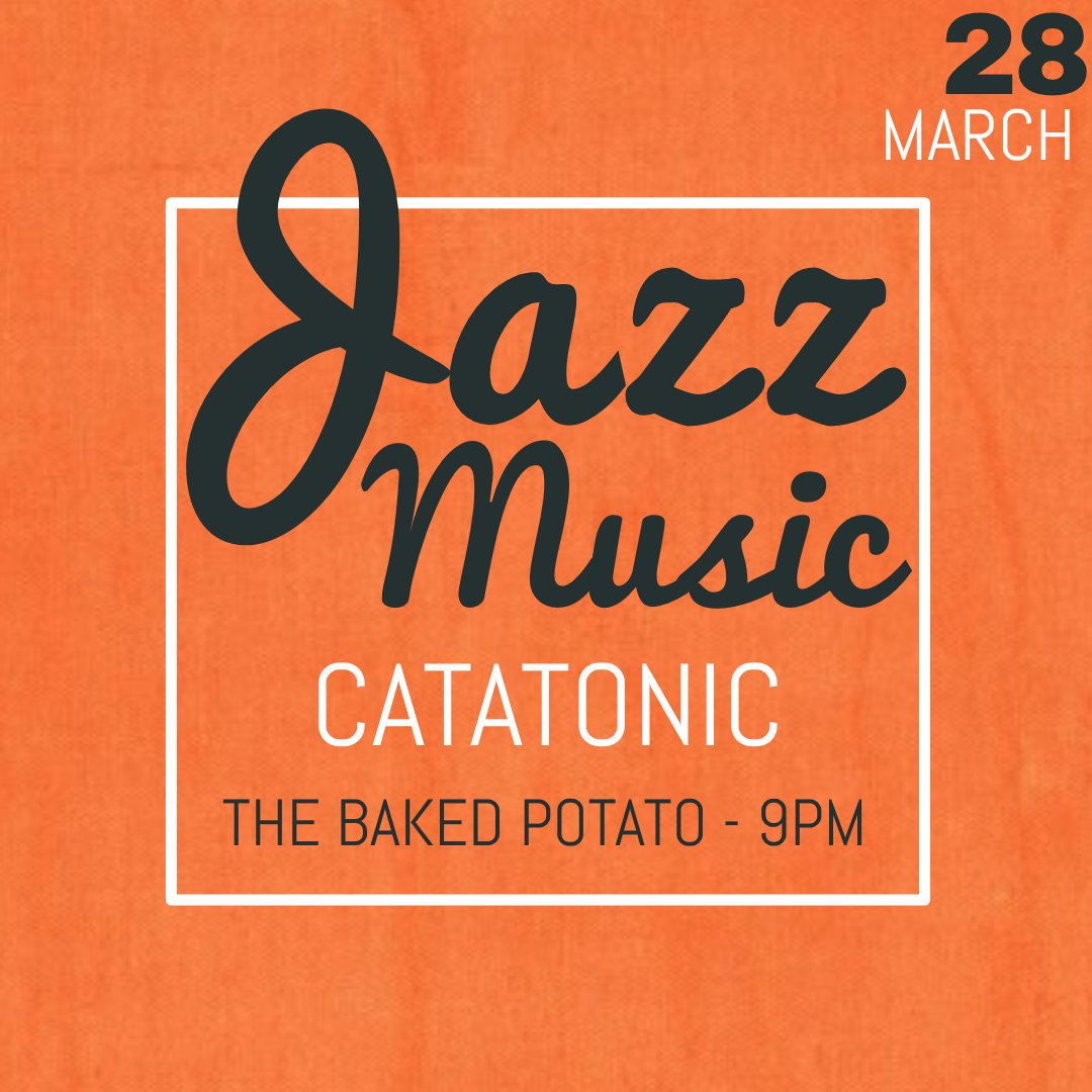 MIHollywood's tweet photo. Come out for a pre-weekend jazz bash at @BakedPotatoJazz next Thursday. Catatonic, featuring six-stringed samurai and MI instructor @RobJGarland, will be bringing down the house.
.
.
.
#preweekend #jazzbash #thebakedpotato #catatonic #robgarland https://t.co/FlEdliBsx3