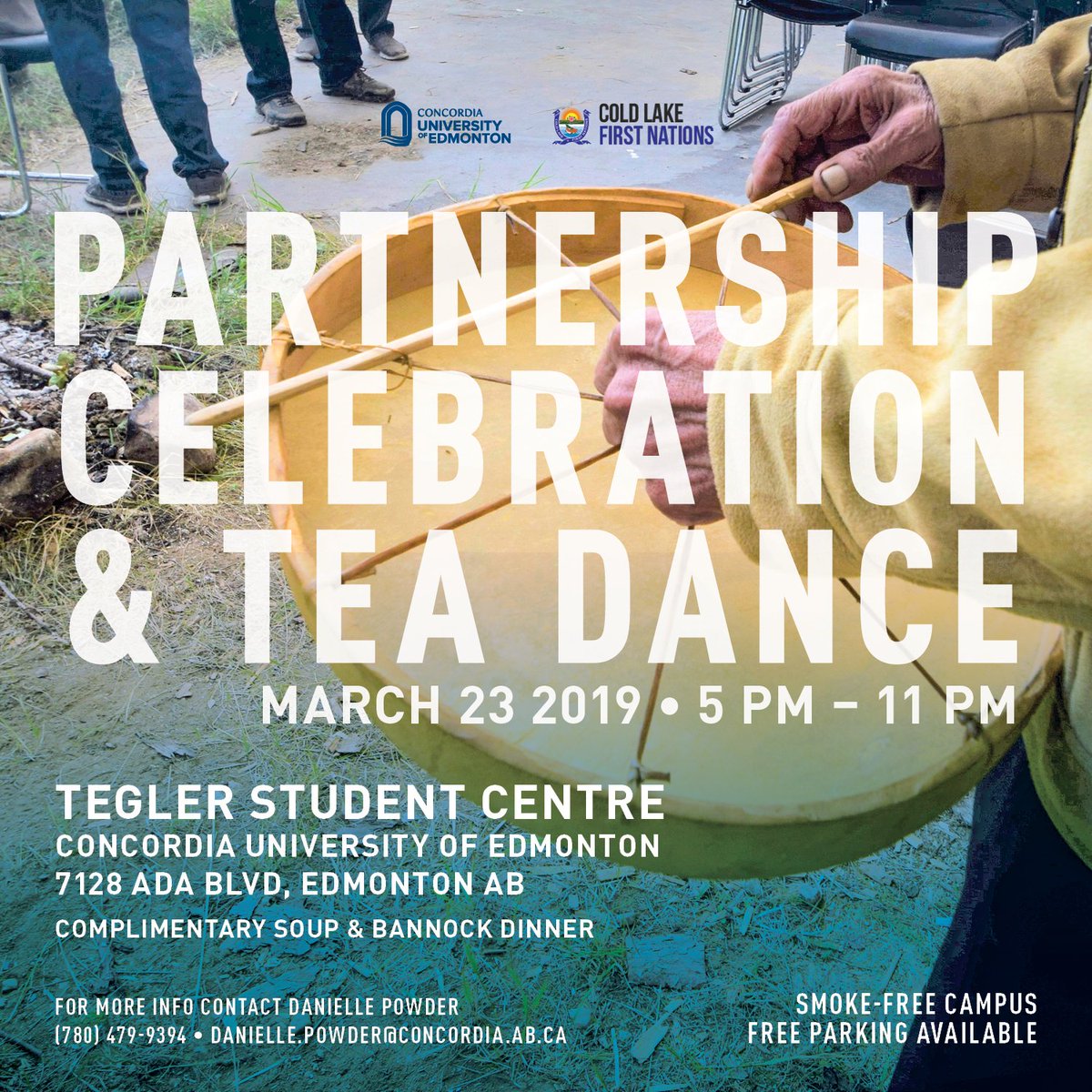 Hosted by Cold Lake First Nations, this is an important moment for both CLFN and <a href="/CUEdmonton/">Concordia Edmonton</a>. Not only are we celebrating our partnership, but this is the first Tea Dance in Edmonton, and the first Tea Dance for CLFN since the 1800’s! Come and celebrate with us! <a href="/YegMedia/">Yeg Media</a>