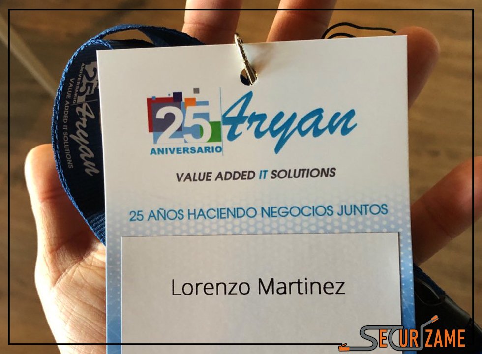 Securizame's tweet photo. ¡A punto de comenzar! Demostración de Hacking Ético "Aproximación práctica de un ciberataque" con Lorenzo Martínez (@lawwait ) en #AryanSecurityDay https://t.co/0tOtGPWI4o #Tecnología #Internet #CiberSeguridad vía @Aryan_VAD https://t.co/yPgtDfZMYJ