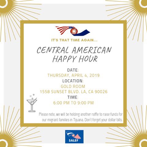 _salef's tweet photo. Here it is  everyone our Central American Happy Hour! Come meet the team, and this a great chance to meet others in the community 🙆🏻‍♀️ this event is open to ANYONE 21 &amp;over. #CentralAmericanTwitter @DichosdeunBicho @CentAm_Beauty @radionojodas @VosPuchica @USC_CAN @UNICAdeUCLA https://t.co/d3zhk1lyPC
