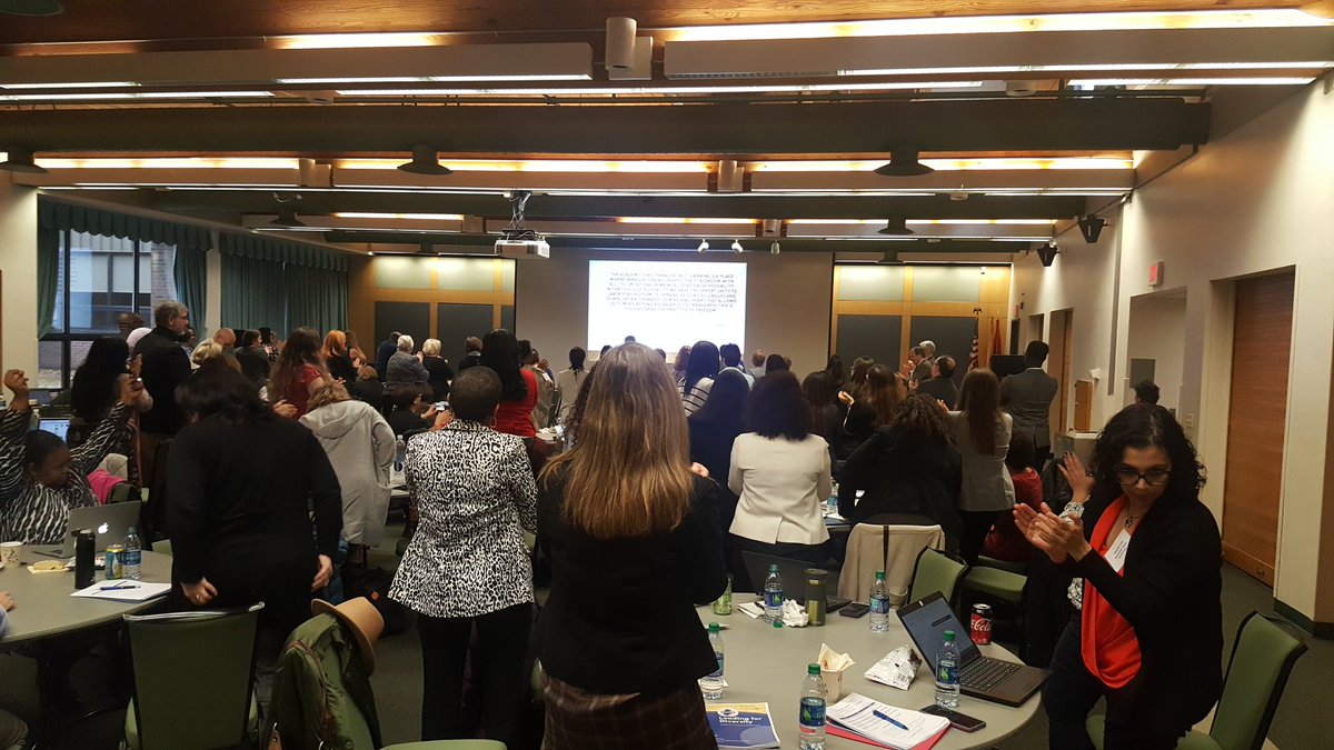 Conra Gist just brought the house down in the Leading for Diversity <a href="/NJACTE1/">NJ Assn of Colleges for Teacher Education (NJACTE)</a> Annual Conference! Standing ovation for her!