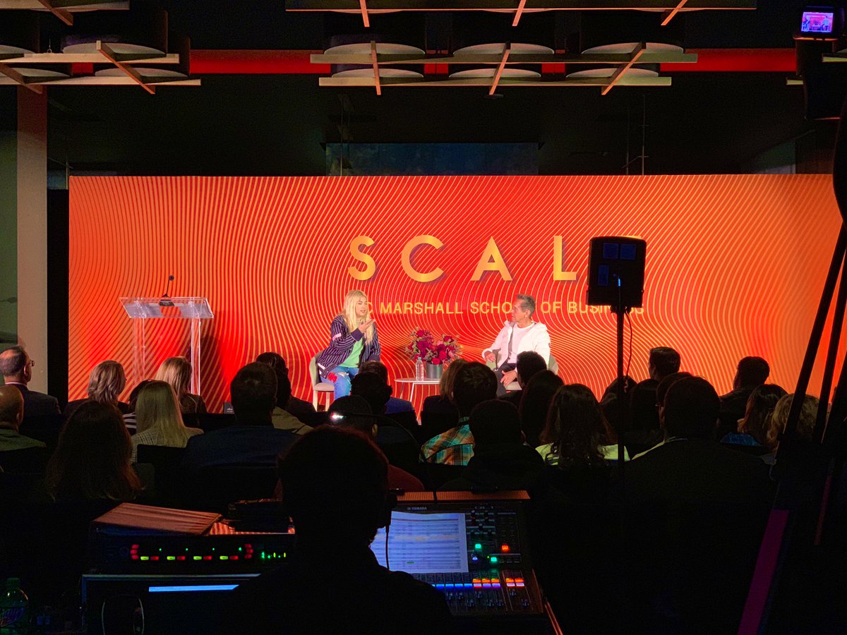 owcpr's tweet photo. .@HayleyKiyoko and @BrianGrazer talk artistry, fame and storytelling. #USCSCALE https://t.co/lB2KBFxtlT