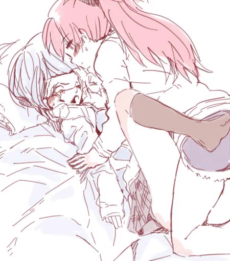 昔のまどマギの頃の絵置いておきます。杏子とさやかしかないけど 