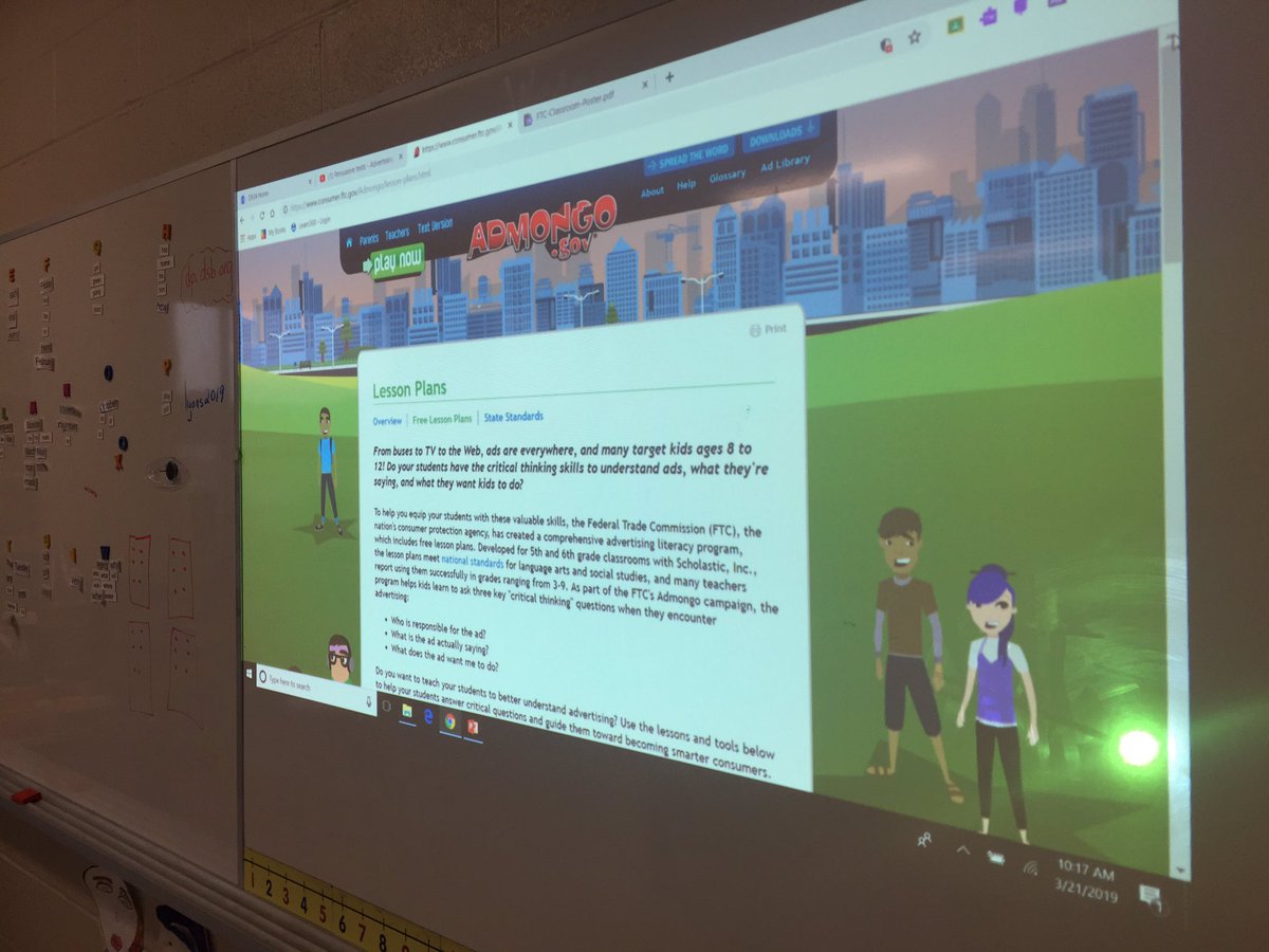 mishellelyons's tweet image. Using Admongo.gov to explore media. Great resources and a online game! #admongo.gov