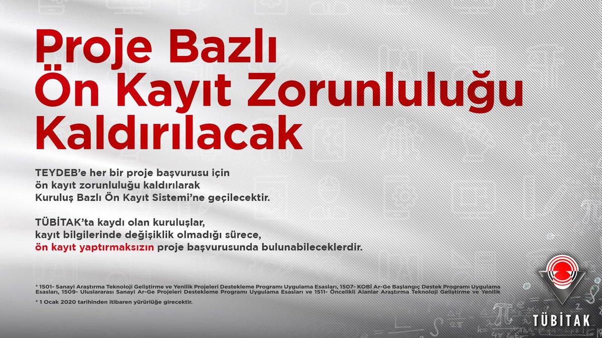TÜBİTAK TEYDEB Programlarında Yenilikler!