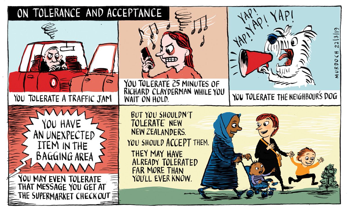 On Tolerance and Acceptance.
My @dompost <a href="/NZStuff/">Stuff</a> #cartoon. #nzpol #nzsociety