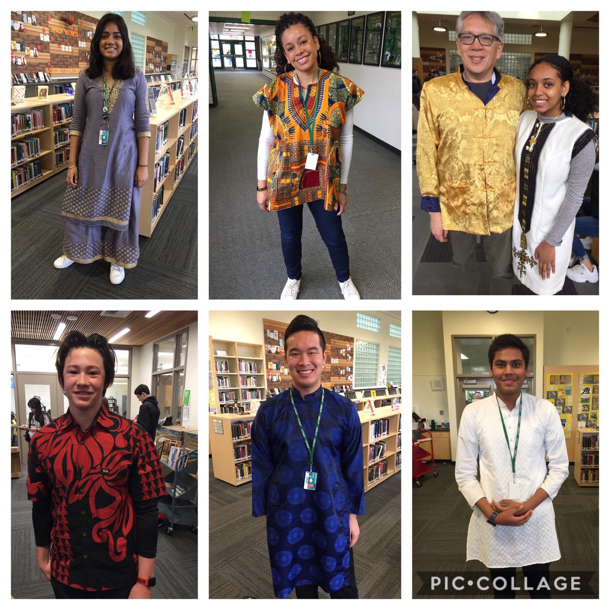JHSCLARC's tweet image. Loved seeing students (and adults!) dressed up in outfits representing their cultures today.  Looking forward to a taste of culture at lunch, too! #multiculturalweek #celebratediversity @JesuitHighPDX