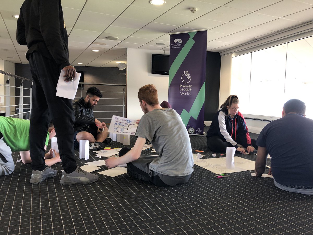 Dan_Hancock1's tweet photo. Group interview practice - Build a Town. Planning. Teamwork. Problem solving. Presenting. #PLworks @NU_Foundation @PLCommunities https://t.co/U1yhdqX1ZY