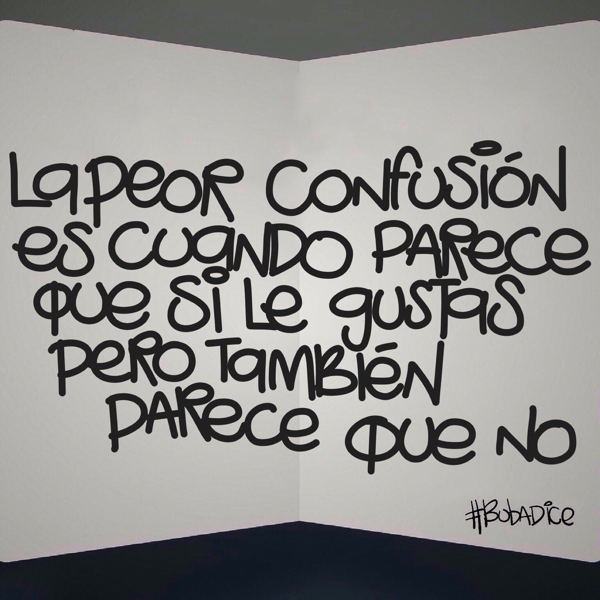 loquebubadice's tweet photo. #bubatbt
.
Es que eres todo lindo un día y todo pendejo al siguiente #oyepuesasinosepuede #decideteya #quesimeandasconfundiendo #avecessiavecesno #frase #bubadice https://t.co/fLqwcqj1FK