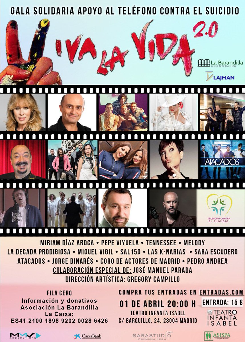 El 1 de abril estaremos en el <a href="/Teatro_Infanta/">Teatro Infanta Isabel</a> aportando lo que podamos para una causa que nos necesita.
A vosotros también os necesitan.