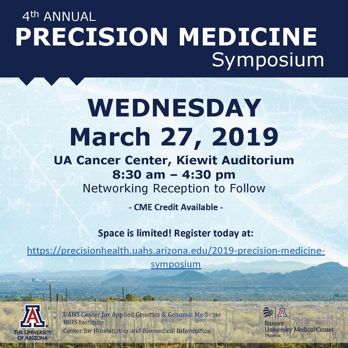 TCAG2M's tweet photo. The 4th Annual Precision Medicine Symposium is next week! Don't miss this chance to learn about exciting advances in #genetics and #precisionmedicine. Register today to attend in person or watch the talks over livestream! https://t.co/zoKzGEIYpH https://t.co/5GXUgtko4v