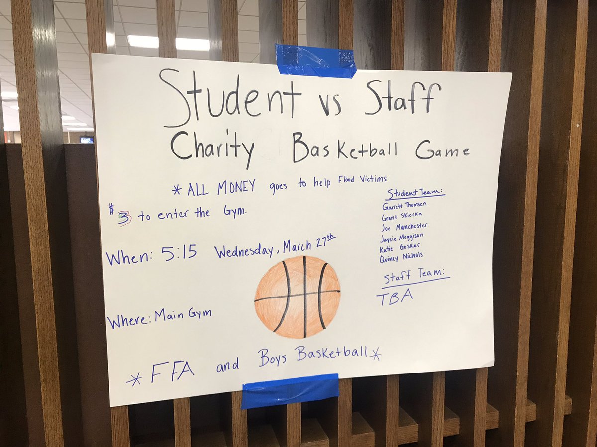 BHSBlair's tweet photo. Come on out to Blair High School next Wednesday and help support families impacted by the flood. https://t.co/cV0rBpDv3h