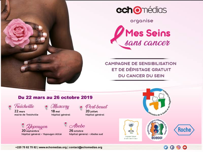 icicestmaciv's tweet photo. Campagne « Mes seins sans cancer ». Le Programme National de Lutte contre le Cancer du sein (#PNLCA) et son ONG partenaire ambitionne de dépister 5000 femmes en 2019. Une caravane de dépistages gratuits sera lancée à partir du 22 mars dans 5 communes d’Abidjan.
#icicestmaciv https://t.co/ltfrhBCeaA