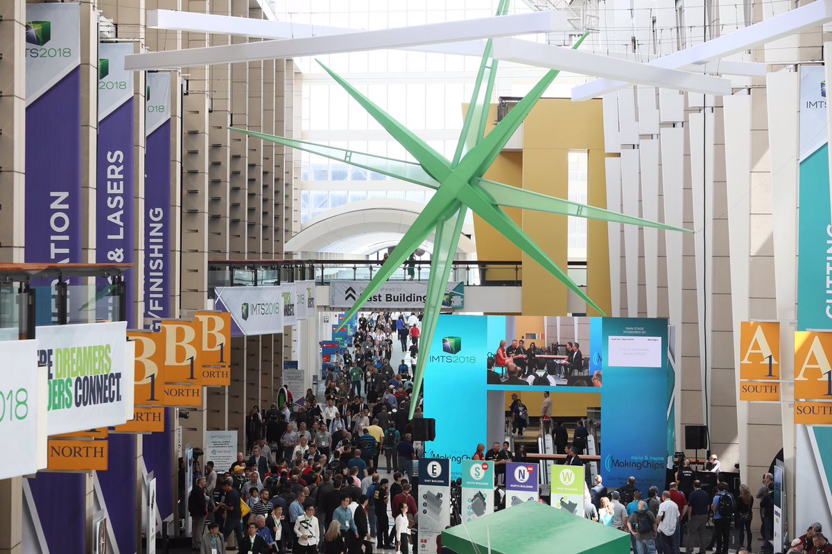 IMTSchicago's tweet photo. #IMTS2018 snags #2 spot on @TSNN_com_US Top Trade Shows of 2018 list. Proud of our team and the manufacturing industry!

“A dynamic manufacturing industry collided with a strong economy to create our biggest show ever.” Peter Eelman, VP of Exhibitions https://t.co/y0xCfVaJOD