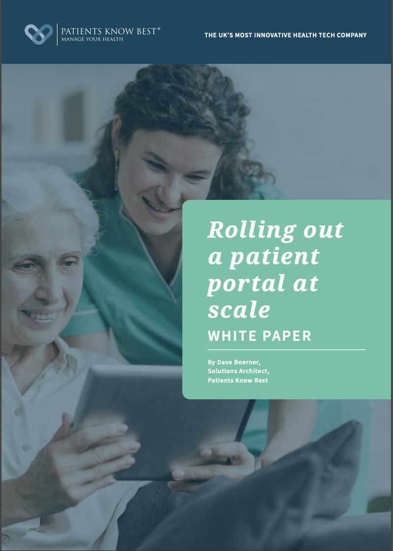 We are launching our white paper, "Rolling out a patient portal at scale” during #DHRewired19 on Tuesday! 

Speak to a team member on our stand for your copy and join Dr. Mohammad Al-Ubaydli as he outlines the key insights on stage at 2pm #patientportal