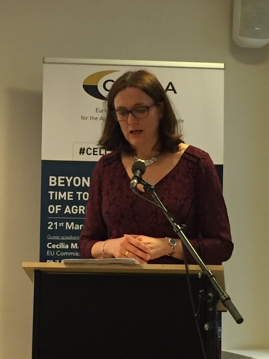 wine_ceev's tweet photo. @MalmstromEU defends EU trade agreements as a fundamental tool to increase EU exports. @Trade_EU needs stakeholders expertise to fight trade barriers! #celcaaconference https://t.co/uHs8ryMtpR