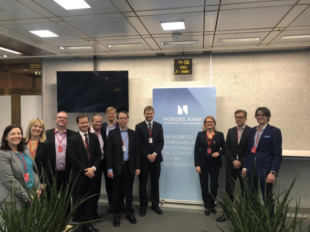 Kumppaneidemme kanssa kuulemassa vastuullisesta sijoittamisesta <a href="/NorgesBank/">Norges Bank</a> #esg #LähiTapiola