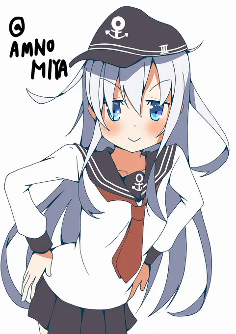 #艦これ版深夜の真剣お絵描き60分一本勝負#艦これ版真剣お絵描き60分一本勝負_20190321ちょっとオーバ!!響ちゃん!!! 
