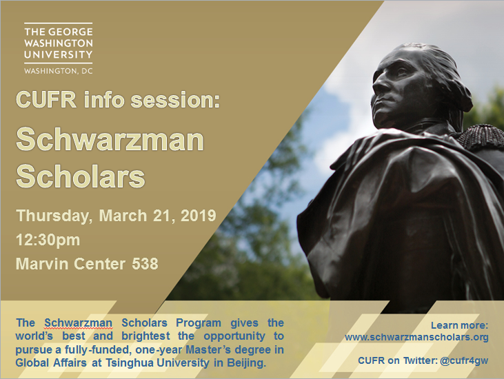 cufr4gw's tweet photo. Join us TODAY at 12:30pm in Marvin 538 for a Q&amp;A with @arlie_slonim of @SchwarzmanOrg about the Schwarzman Scholars program at @Tsinghua_Uni in Beijing!

RSVP here: https://t.co/i3SyHcTwiC https://t.co/ufPzLnf29k