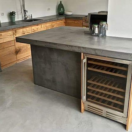 Cocina frente macizo y microcemento, obtén la tuya WhatsApp  573144723742