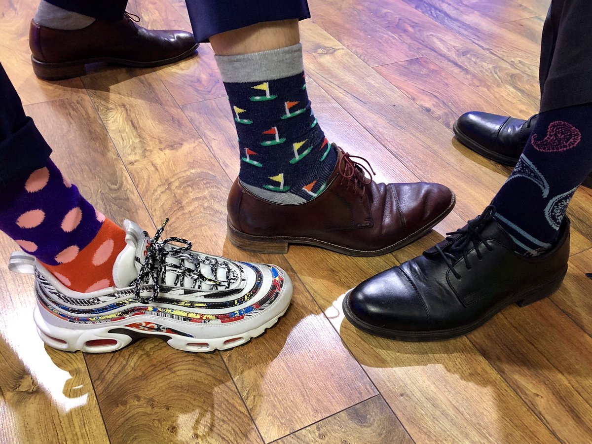 ChrisAStanford's tweet photo. Help us raise awareness for #WorldDownSyndromeDay by showing off your #lotsofsox! @malcolmfox25 @WayneStaffordTV @OKCFOX https://t.co/6r4adwdwJE
