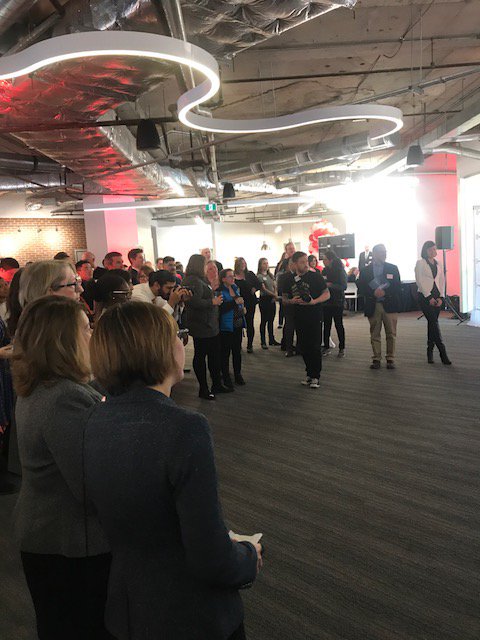 ESREN_CP's tweet photo. Great turnout last night for the @HfxPartnership #Connector+ launch. #ConnectorPlus is a digital networking platform that will create more opportunity for young professionals in #NS https://t.co/H6ozqJJT3q