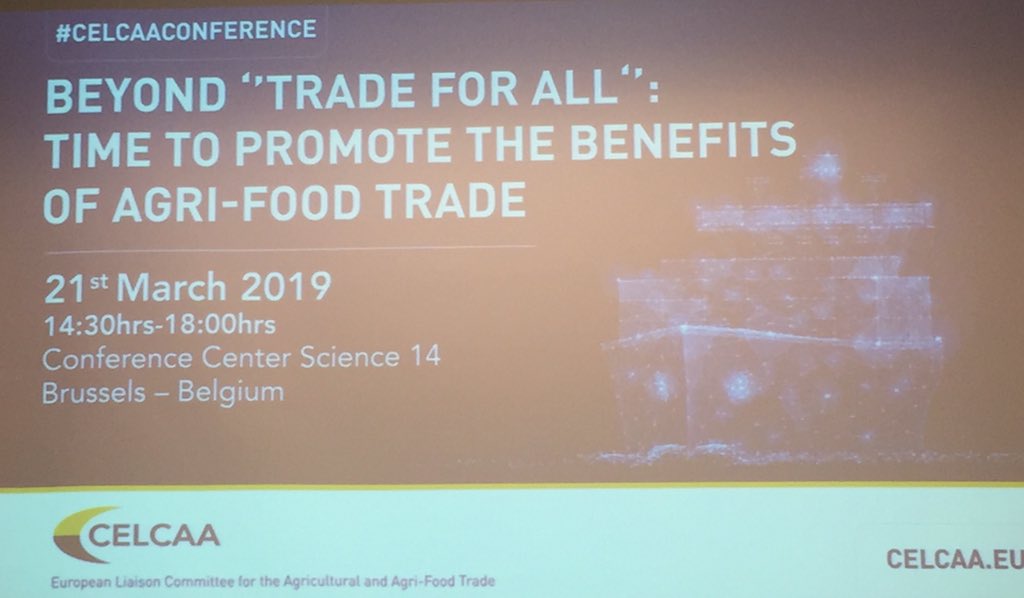 wine_ceev's tweet photo. #celcaaconference @MalmstromEU “protectionism is raising”. We need to work on WTO scheme ➡️ absolute priority for EU 🎯🎯 https://t.co/h8pAym0LMb