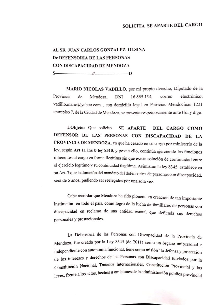 cdavilamza's tweet photo. Por fin alguien que trabaja para lo que fue elegido.
Esperemos que @DifusionCornejo entienda que las Personas con Discapacidad exigimos que #RespetenElOrdenDeMerito https://t.co/8A6y2Ti1qd