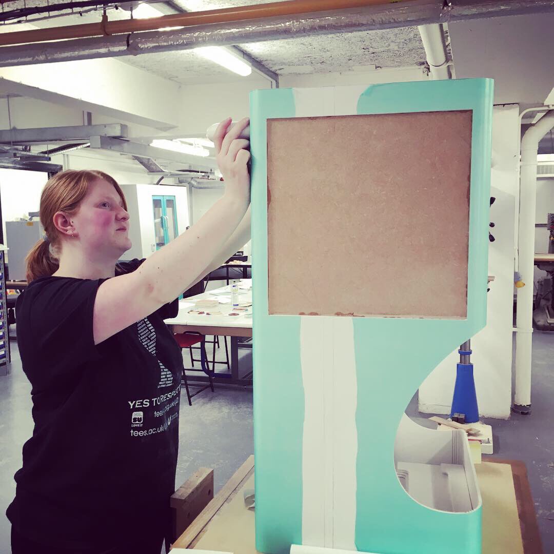 MAF3069's tweet photo. Final models are starting to take shape in the workshops #productdesign #designstudent #modelmaking #cncrouter #prototype #prototyping #foammodels #teessideuniversity #teessideuni #tu_ssed @TeessideUni @TU_SSED @TeesUninews https://t.co/0EJRXo6NsW