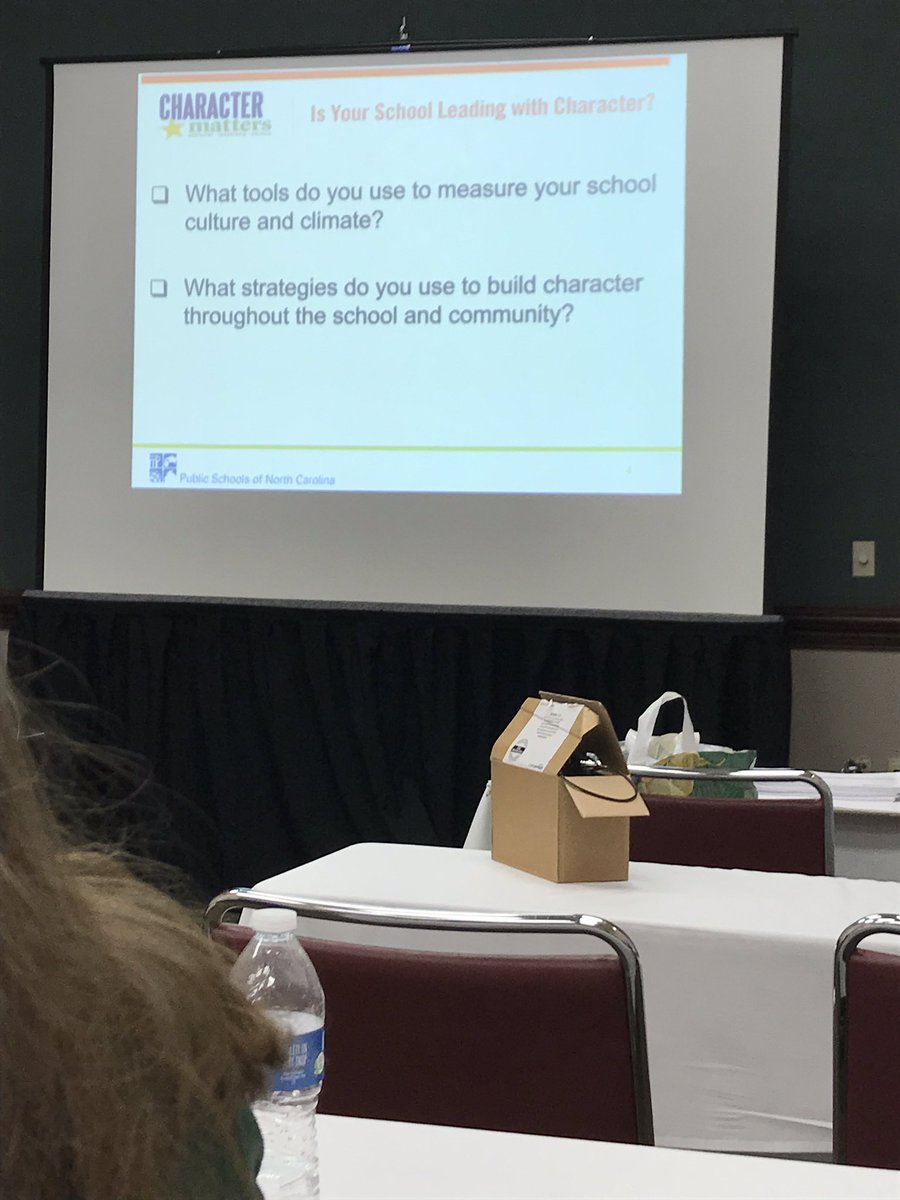 nccharacter's tweet photo. We @TMSACHARACTER and @TMSAElementary are @leadingwithcharacter seminar  thanks to @JustynKnox @MarkRJohnsonNC https://t.co/80V0DNPyCd