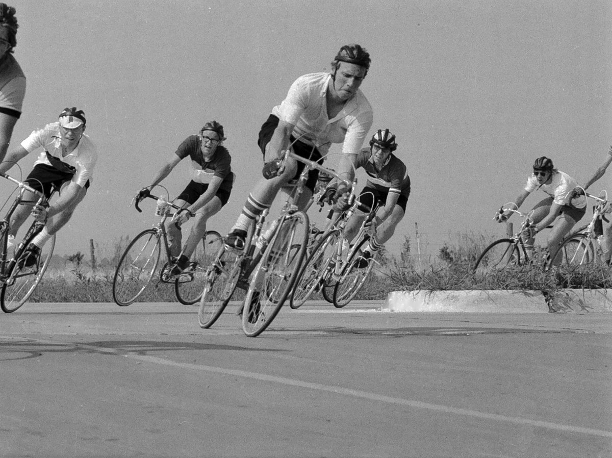 bikeiowa's tweet photo. The year is 1973. This is a #Criterium in @CityOfAnkeny 46 years ago! Does anyone know anyone in the photos? We'd like to know where this crit took place? and what was this crit's name? #TBT. Thanks to #CarlVoss for the photos! https://t.co/je6K5DX4mx