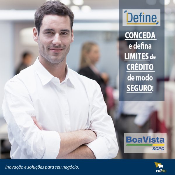 CDLRio's tweet image. O produto DEFINE possui inteligência analítica agregada aos seus relatórios, o que permite analisar o cliente, recomendar o melhor negócio e facilitar sua venda. Conheça os detalhes da solução DEFINE: goo.gl/5hcBYP