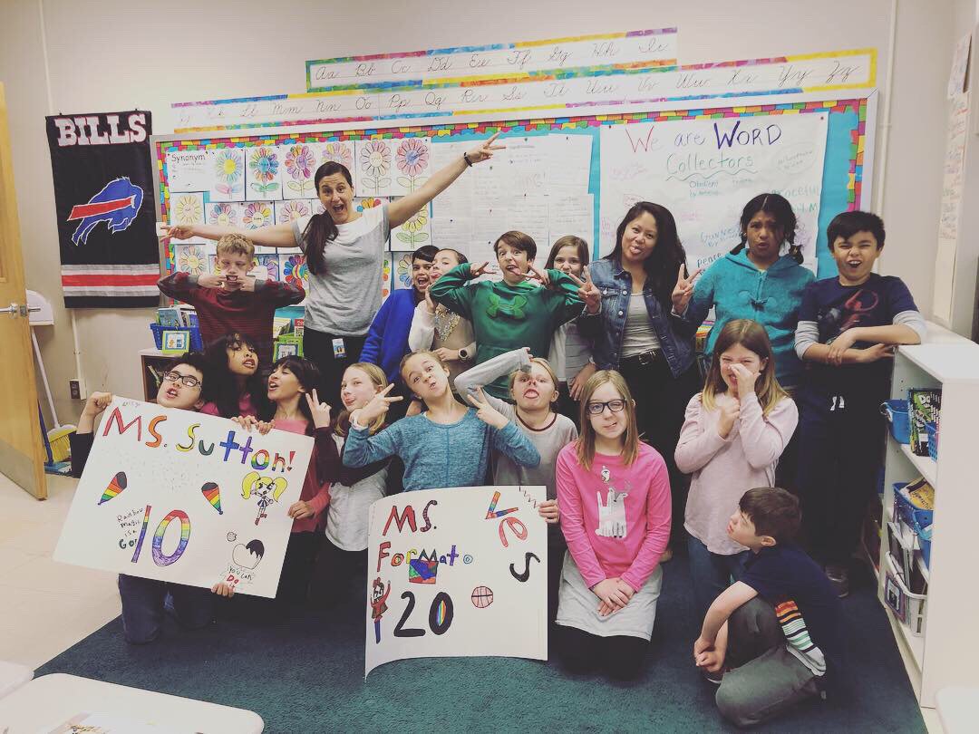 MsSuttonmes's tweet photo. Our signs made yesterday from our students for the basketball game! Love their support! Go VES!🏀♥️
#VESisthebest @MsFormatoGrade3 https://t.co/D3PhWthcrb