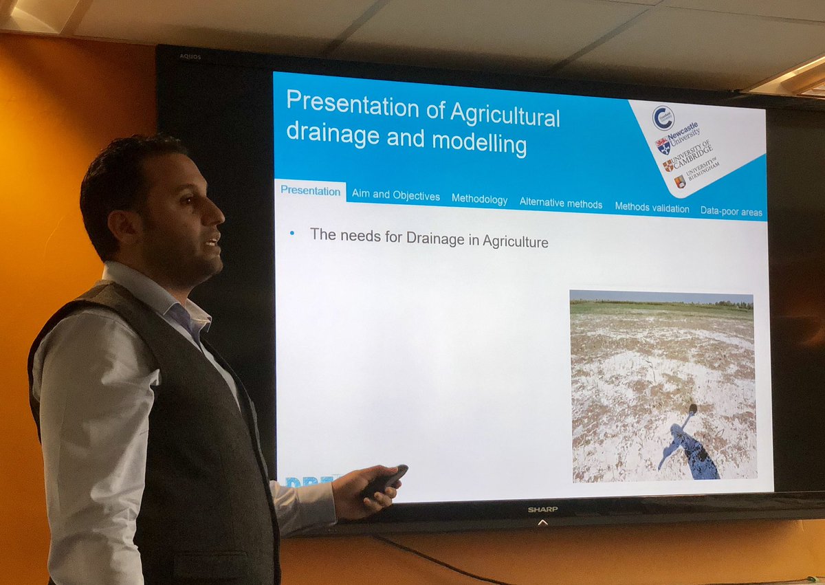 Our final <a href="/DreamCDT/">DREAM CDT</a> Symposium presentation at <a href="/unibirmingham/">Uni of Birmingham</a> is from Cranfield student Murad Ellefi, speaking about his agricultural drainage and modelling research.