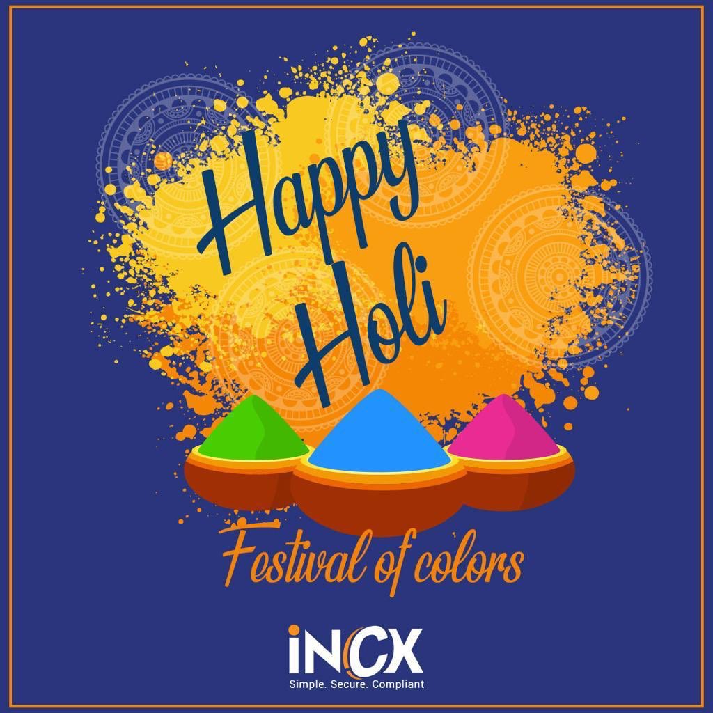 #HappyHoliINCX #festivalofcolours