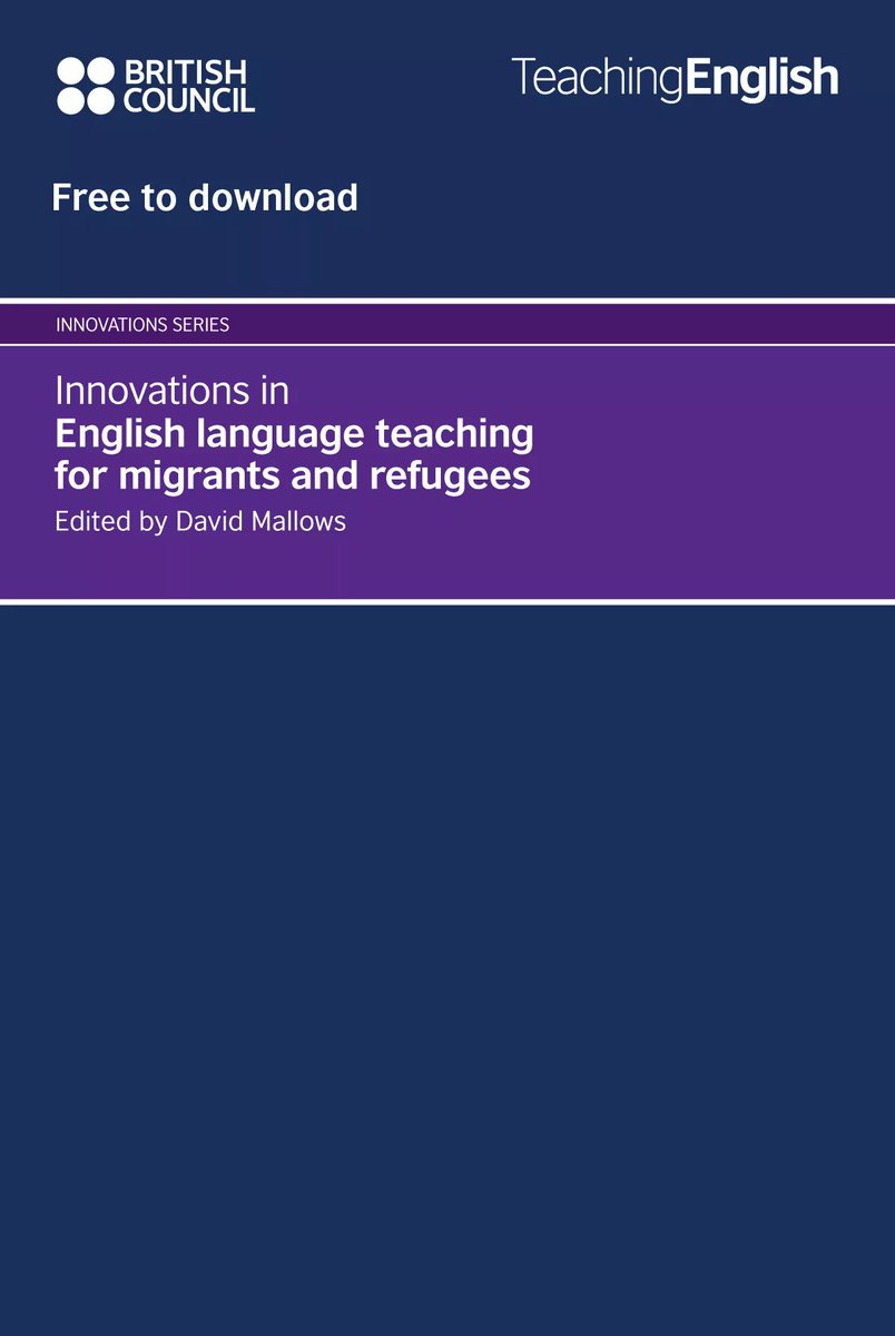 TeachingEnglish's tweet photo. Innovative ideas on how to teach English to migrants and refugees.
This publication gathers the ideas of teachers who are currently doing all they can to meet the needs of this diverse group of adults and children.
👉  Download it for free here: 
https://t.co/b76OJvA2aj https://t.co/RyTw1nvtm9