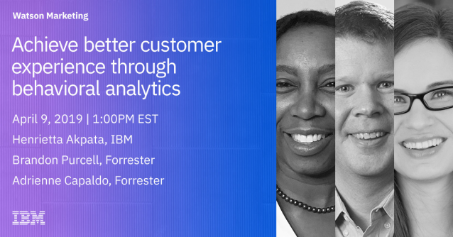 WRaschhofer's tweet photo. Improve your business outcomes - Listen Live or register for on-demand later #WatsonMarketing @IBMforMarketing https://t.co/QA2bpOhXVs https://t.co/pTv9oaxAuq