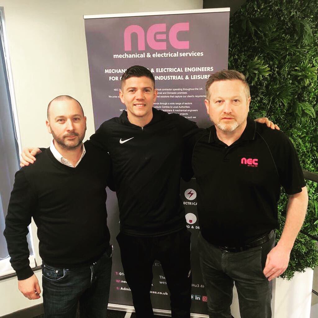 nec_services's tweet photo. Nice visit to our new offices today from @luke11campbell 🥊

NEC are proud to be sponsoring such an influential person from Hull. We will be working together with Luke to bring power to future sporting events in 2019 and couldn’t be more excited!

#workingtogether #lukecampbell https://t.co/OqO98WoFNJ