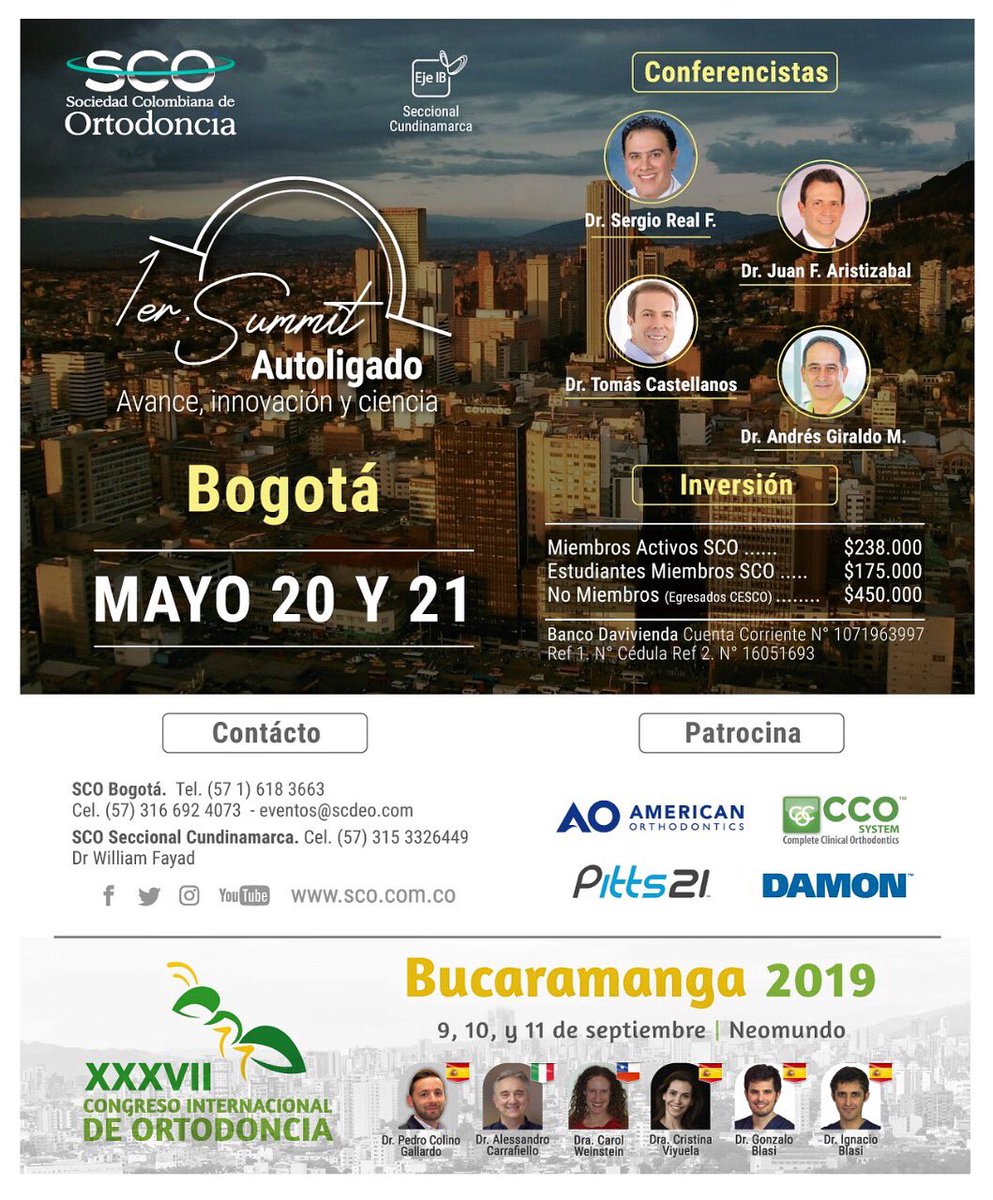 SCONACIONAL's tweet photo. Próximo evento en Bogotá 📢
La seccional Cundinamarca presenta su 1er. Summit de Autoligado que se realizará el próximo 20 y 21 de Mayo en el Hotel Sonesta de 8am a 6pm ¡Inscripciones abiertas, los esperamos! 

#yosoymiembrosco #sco2019 https://t.co/HStbH2OTVf