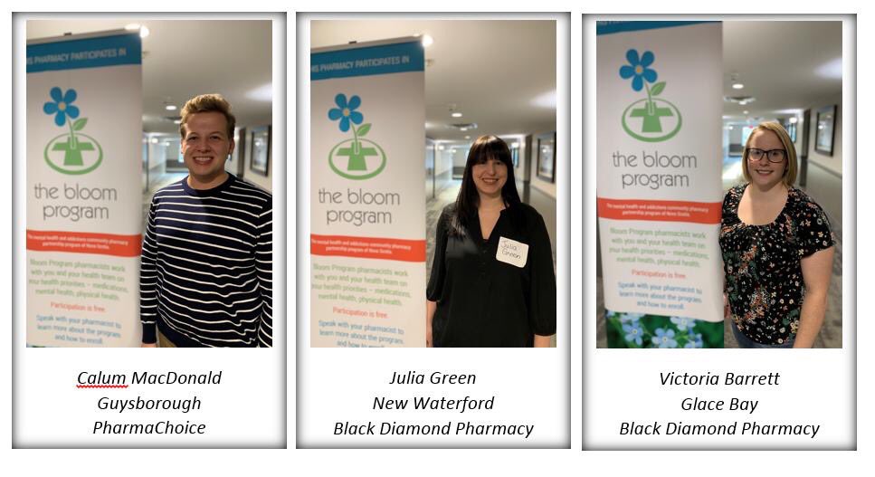 HealthNS's tweet photo. In honour of #PharmacistAwarenessMonth, here are our newest @NSHAeastern pharmacists in #TheBloomProgram, which helps pharmacies help those with mental illness and addiction. Find out more about Bloom pharmacists in your area: https://t.co/SfvTSjQgXb…
#PAM #RethinkPharmacists https://t.co/UXQkwX4Y5Q