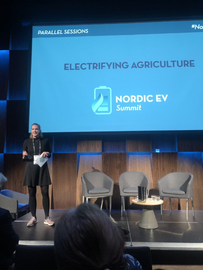 <a href="/sivheimdal/">Siv Heimdal</a> opens the session about how to electrifying agriculture #EVsummit