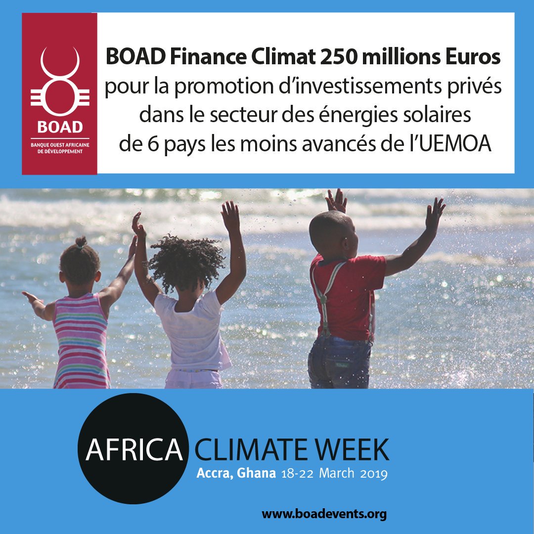 #AfricaClimateWeek #FinanceClimat #EmpreinteBOAD #ClimateAmbition #mobilisation #FondsVerts #EnergiesDurables