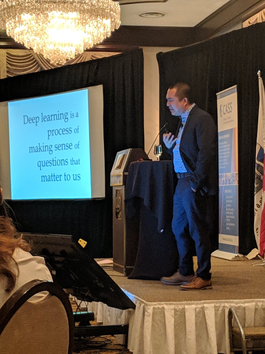 melmoon13's tweet photo. Busy two days of learning at CASS Conference Dr. Santiago Rincon-Gallardo is truly inspiring. #lifelonglearning #deeplearning https://t.co/5fQhbl1oF8