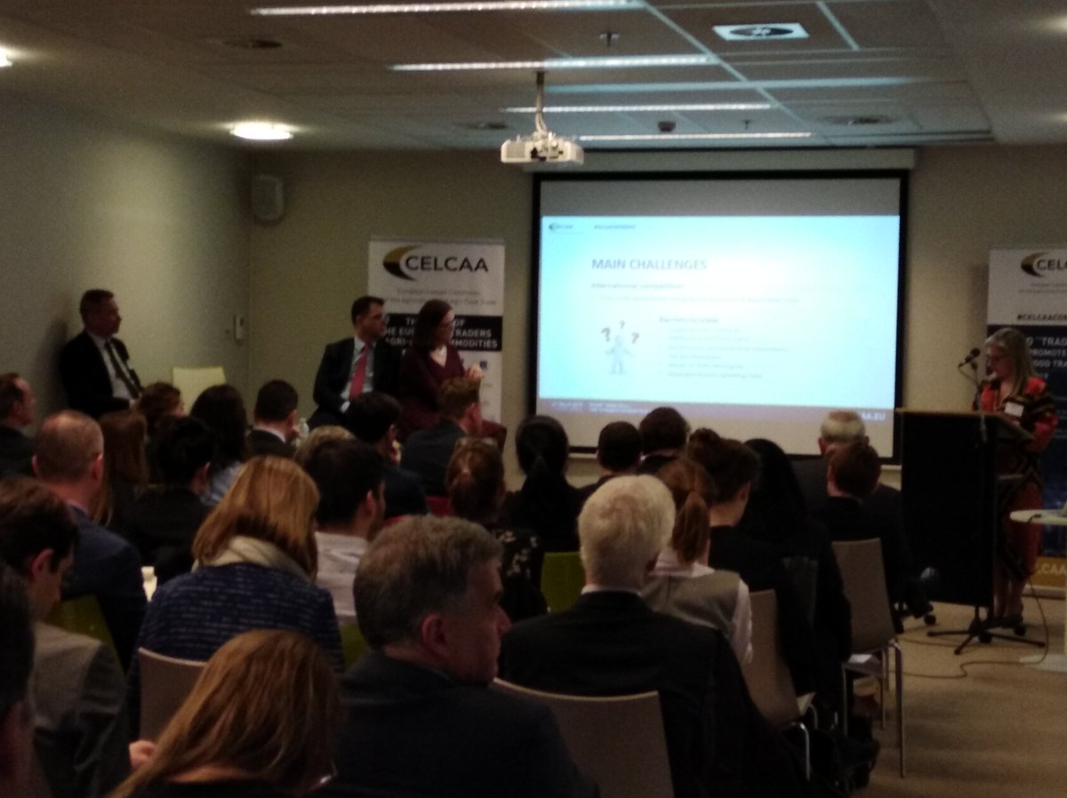celcaa's tweet image. #celcaaconference discussing how to improve trade conditions for EU Agri food products