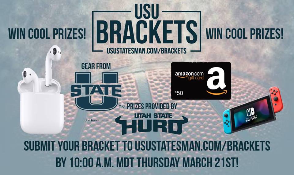 UtahStatesman's tweet photo. Time is running out on the #USUBrackets challenge! Sign up at https://t.co/mr6MwFmwFw by 10 am MDT today for your best chance to win prizes! https://t.co/nROapTxyYp