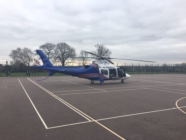 WigstonAcademy's tweet image. Air Ambulance service thank our students for the use of their tennis courts at lunchtime to help a local resident who needs medical assistance in their home.
Our best wishes to our neighbour.
Well done to our students for dealing so sensibly with this.