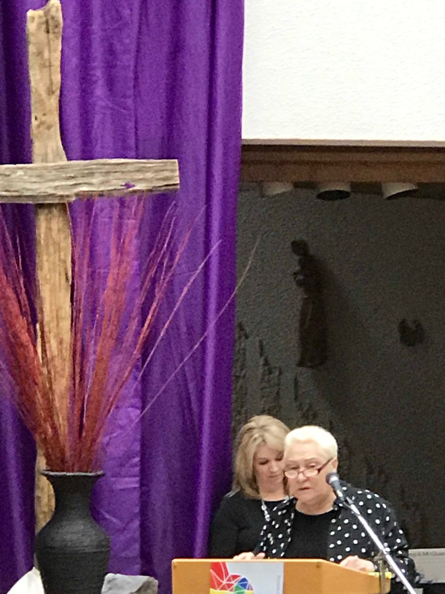 #TCDSB Chair of the Board Maria Rizzo addresses students who attended the Woman’s Day celebration at the CEC.