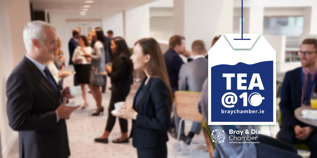 BrayChamber's tweet photo. We're really looking forward to our first #TeaAt10 business networking event tomorrow at 10am in the @martelloBray where we will be discussing "The Power of Networking" with our guest speaker Siobhan Fitzpatrick from Women In Business Network Ireland https://t.co/SQrMLfOpRh https://t.co/MpwDW2H2L6