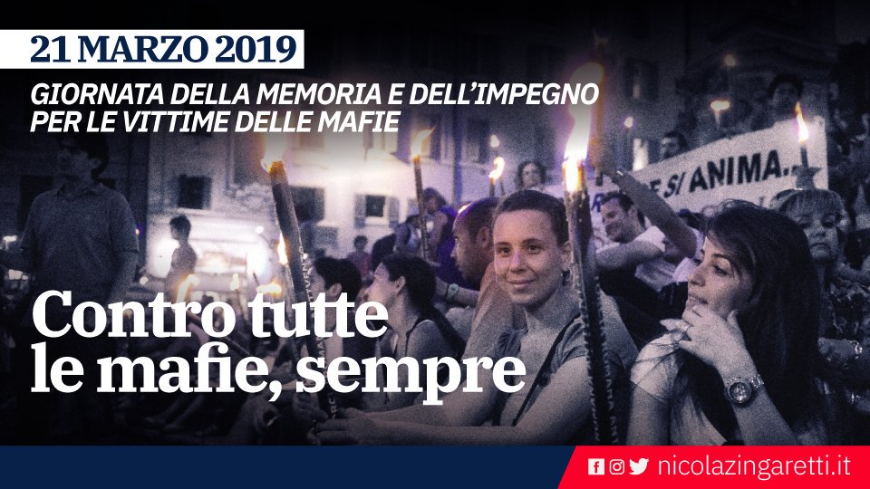 Insieme ai tantissimi giovani e agli amministratori locali che stanno manifestando a Padova e in tutto il Paese in occasione della Giornata della Memoria e dell'Impegno in Ricordo delle Vittime Innocenti di mafia. Con @libera_annclm e Don Ciotti per una rivoluzione della legalità