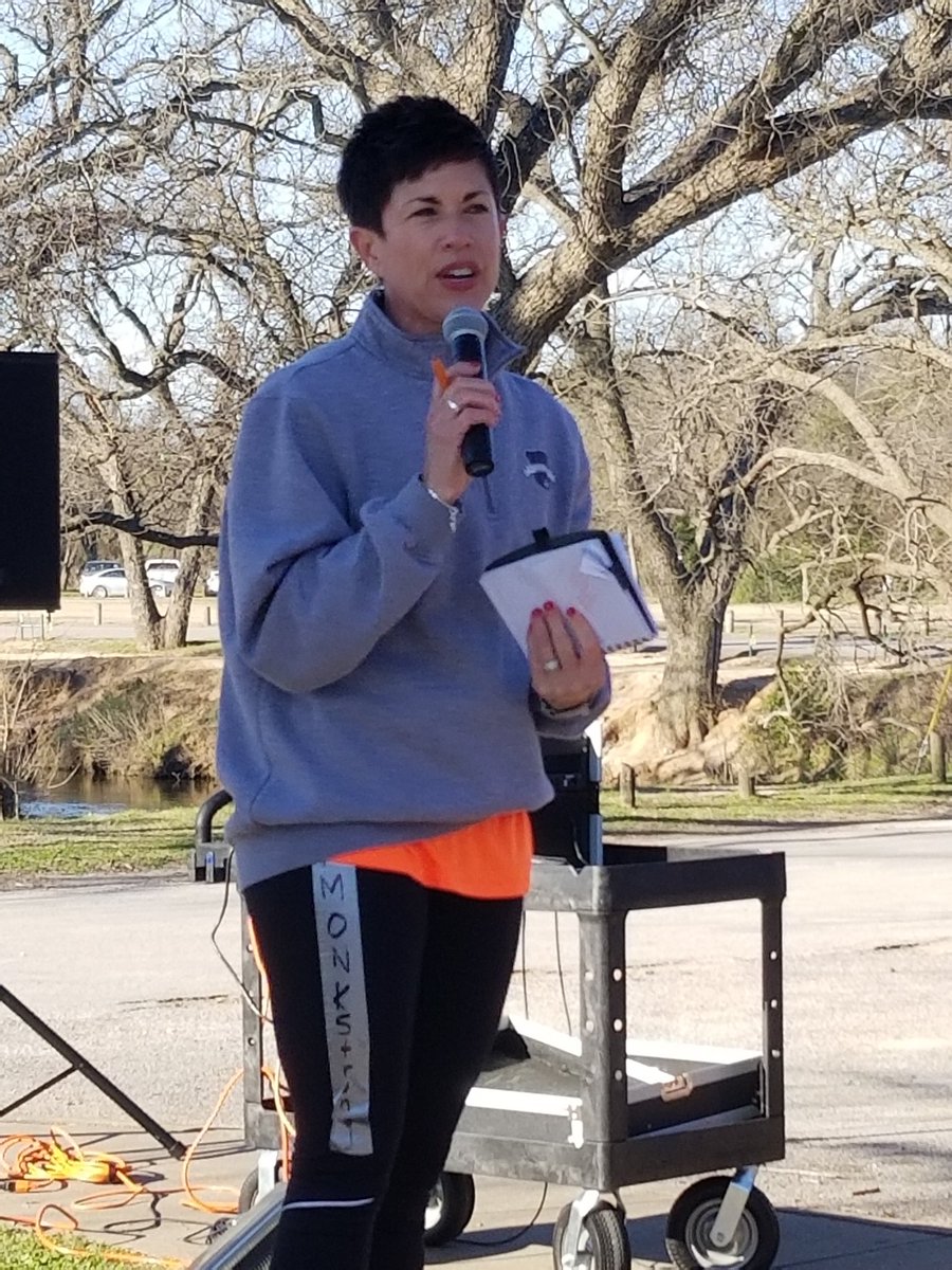 TarletonPrez's tweet photo. Best day ever! @TarletonRevived, Team Kinesiology, &amp; Tarleton Psych is promoting wellness in our community with a 5K in Stephenville City Park #MonkStrong #TarletonWellness #TarletonService19 https://t.co/ojFMDLQ5Jh
